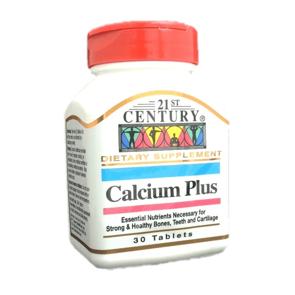 21st Century Calcium Plus 30 Tablets — 21st Century | Bushra Pharmacy, Qatar
