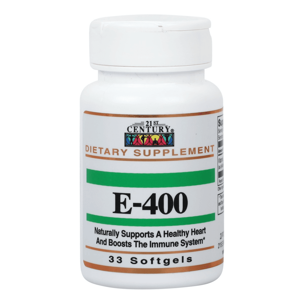 21st Century VitaminE-400 IU 33Cap — 21st Century | Bushra Pharmacy, Qatar