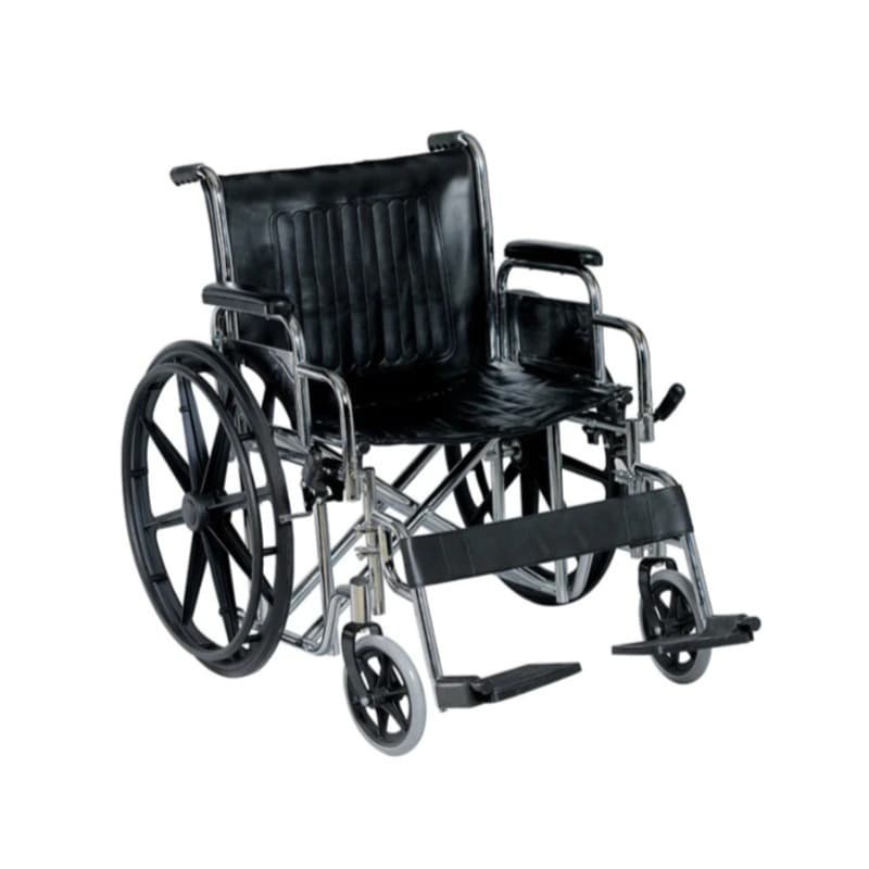 Steel Chrome Wheelchair CA 905 — Caremax | Bushra Pharmacy, Qatar
