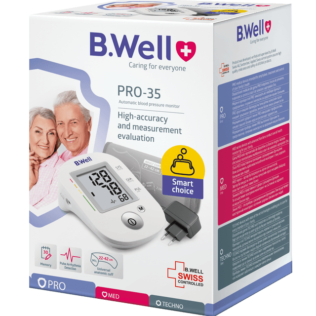 جهاز قياس الضغط من بي ويل برو35 — BWell