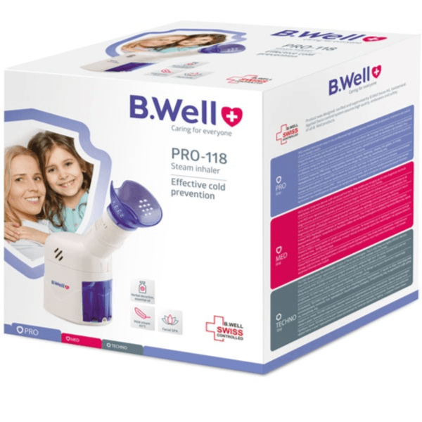 جهاز استنشاق البخار بي ويل برو 118 — BWell | صيدلية بشرى، قطر
