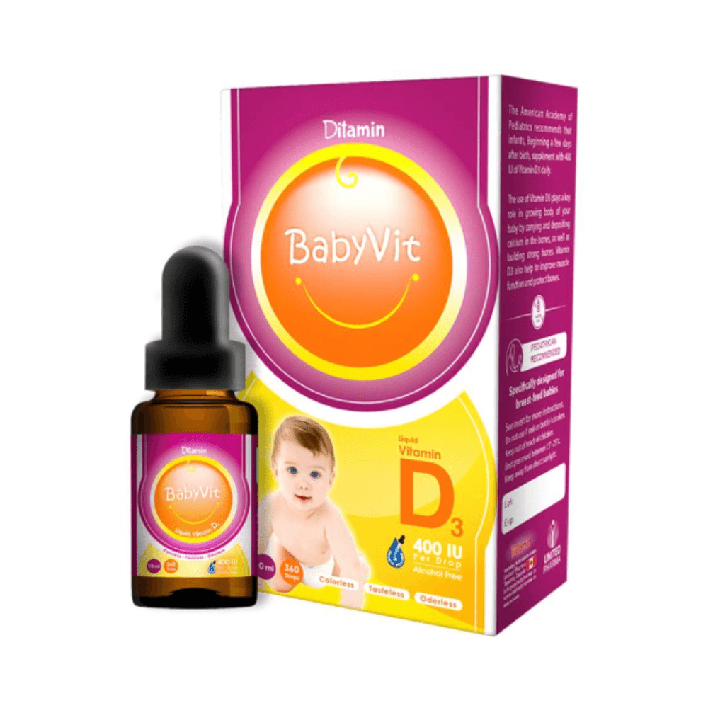Ditamin BabyVit Vitamin D3 400 IU Drops 10 ml — Ditamin | Bushra Pharmacy, Qatar