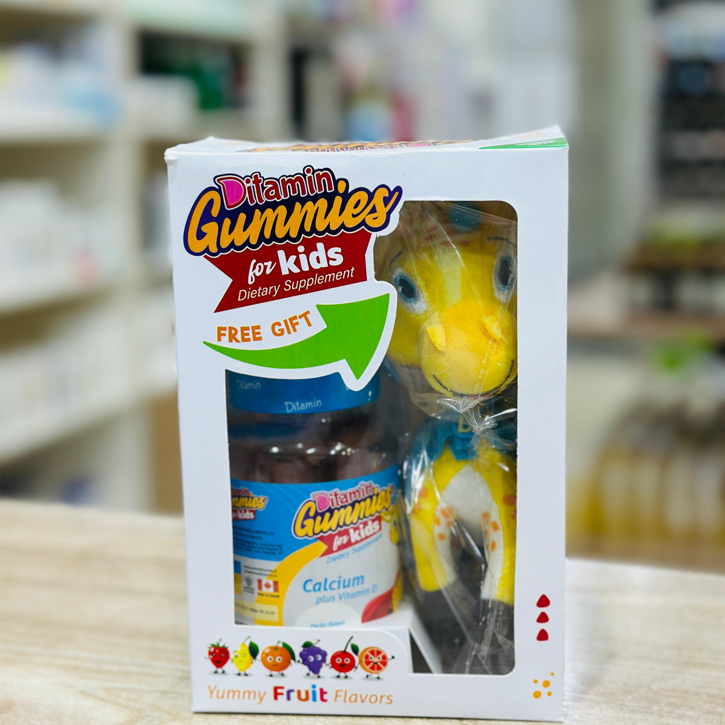 ديتامين جيلي كالسيوم بلس فيتامين د 60 قطعة جيلي مع لعبة — Ditamin | صيدلية بشرى، قطر
