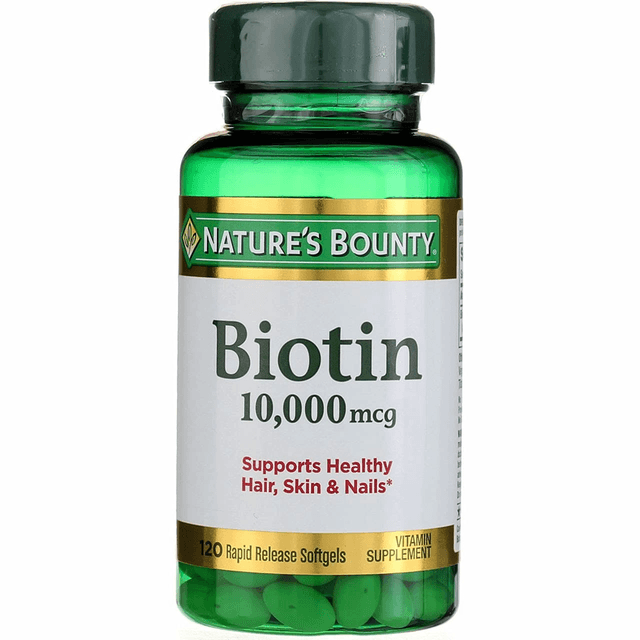 بيوتين إن بي 10000 ميكروجرام 120 كبسولة هلامية — Nature's Bounty