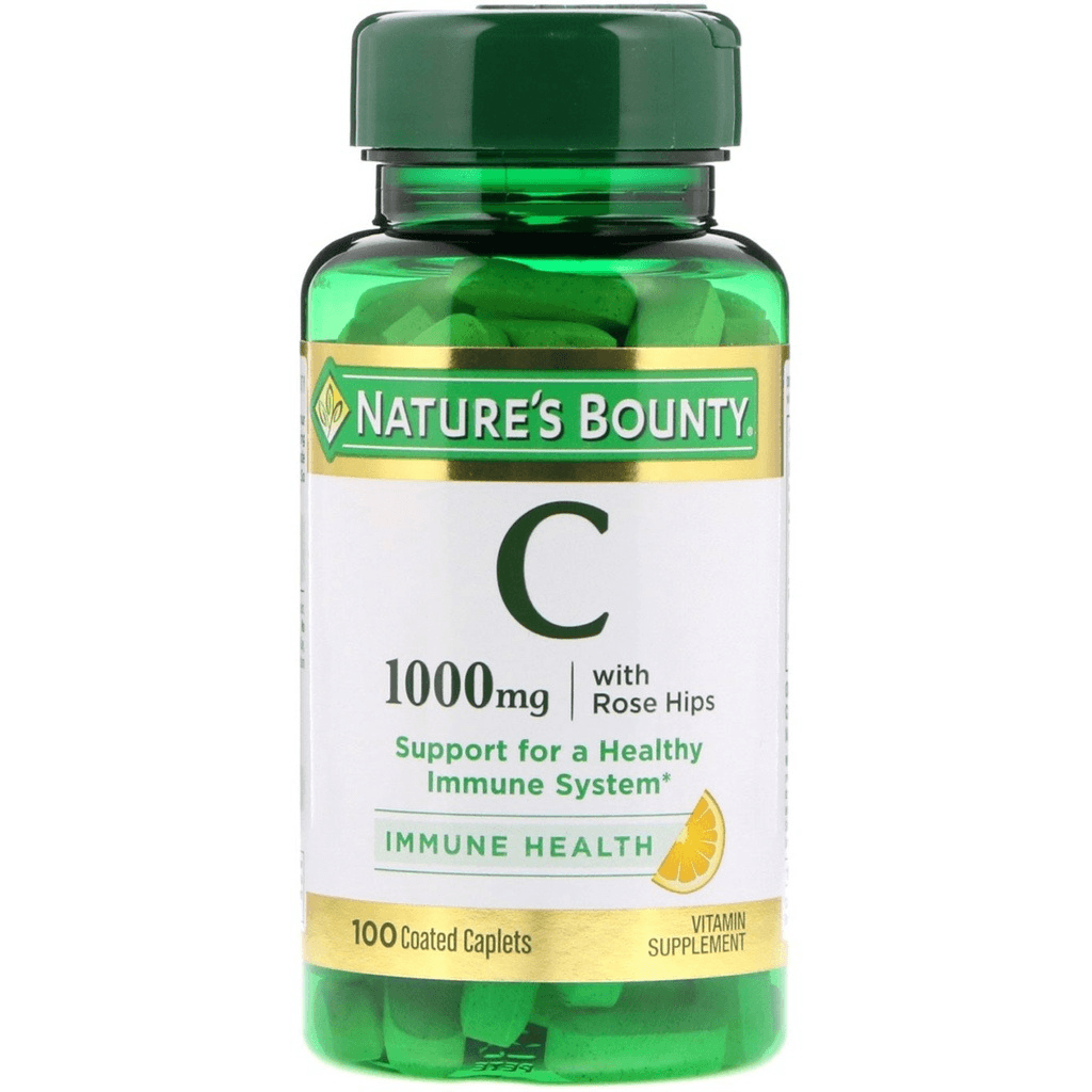 Nature's Bounty C 1000 mg Rose Hips Caplets 100's — Nature's Bounty | Bushra Pharmacy, Qatar