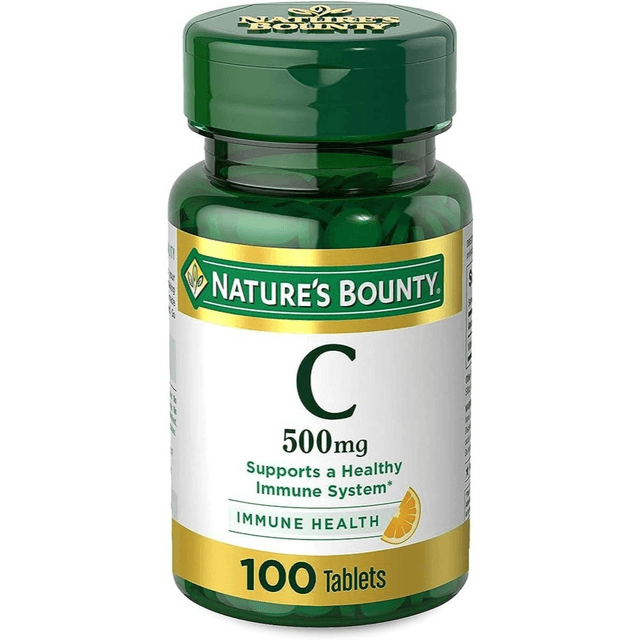 أقراص فيتامين سي النقي 500 مجم من نيتشرز باونتي، عبوة 100 قرص — Nature's Bounty
