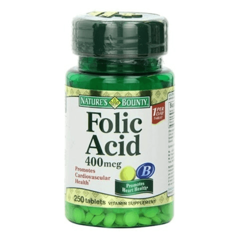Nature's Bounty Folic Acid 400 mcg 250's — Nature's Bounty | Bushra Pharmacy, Qatar
