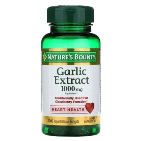 Nature's Bounty Garlic 1000 mg Extract 100 — Nature's Bounty | Bushra Pharmacy, Qatar