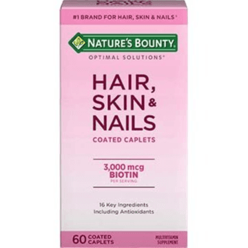 أقراص العناية بالشعر والبشرة والأظافر "إن.بي هير سكين آمب نيلز" عبوة 60 قرص — Nature's Bounty | صيدلية بشرى، قطر