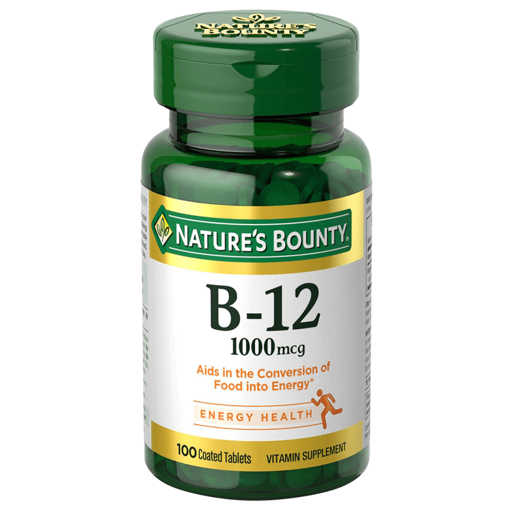 أقراص فيتامين B12 1000 مكج "إن.بي فيتامين ب12"، عبوة 100 — Nature's Bounty | صيدلية بشرى، قطر