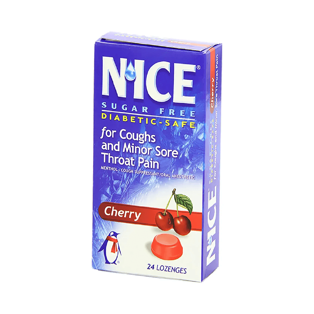 Nice Sugar Free Cherry Flavour Lozenges 24's — Nice | Bushra Pharmacy, Qatar