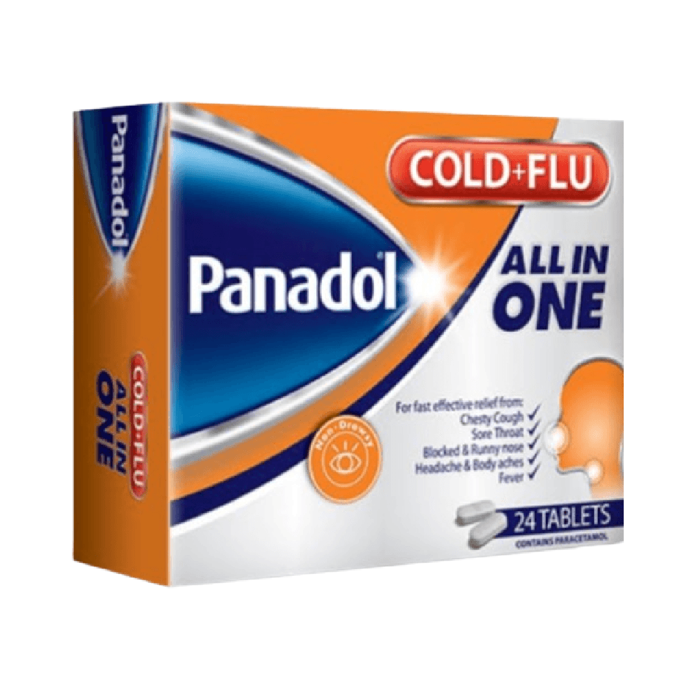 Panadol All In One Tablet 24's — Panadol | Bushra Pharmacy, Qatar