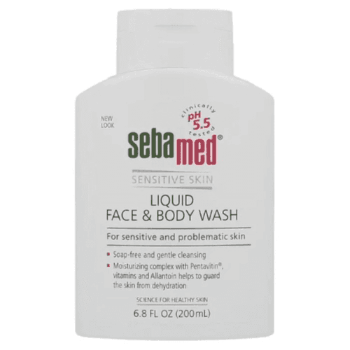 غسول سيباميد للوجه والجسم 200 مل سائل — Sebamed | صيدلية بشرى، قطر