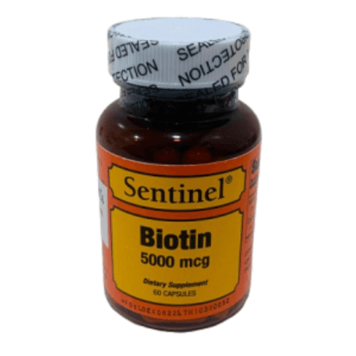 Sentinel Biotin 5000 60's Cap — Sentinel | Bushra Pharmacy, Qatar