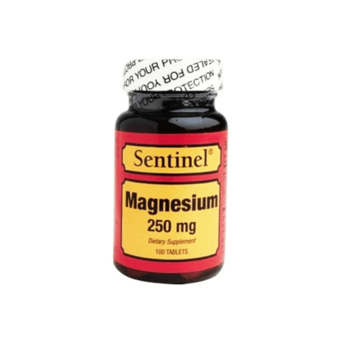 Sentinel Magnesium 250 mg 100's — Sentinel | Bushra Pharmacy, Qatar